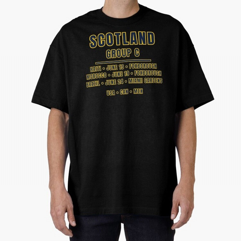 Scotland World Cup 2026 Fixtures T-Shirt ¨C Group C Football Shirt Classic T-Shirt Relive the FIFA World Cup 2026 Group Stage Journey through Mbappe and Neymar Highlights, France and Portugal Pride, Fan Favorite Moments, National Team Passion, Big