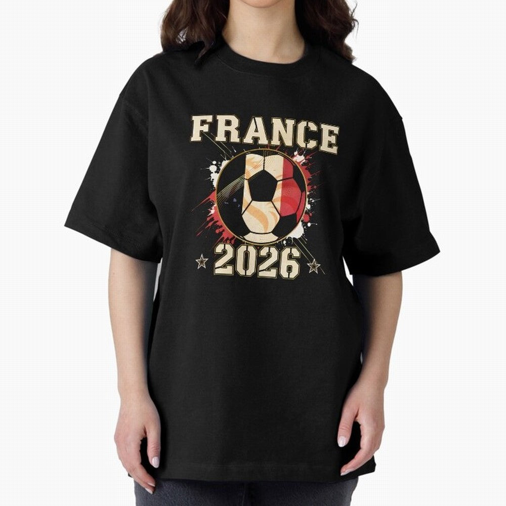 Front Print France Soccer World Cup 2026 - French Fan Gift T-Shirt_84561762 Classic T-Shirt Honor Champions and Dreams in the FIFA World Cup 2026 Group Stage Journey through Cristiano Ronaldo Highlights, France and Portugal Pride, Championship