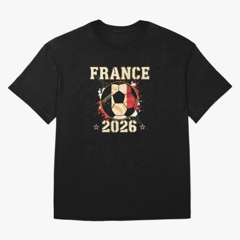Front Print France Soccer World Cup 2026 - French Fan Gift T-Shirt_84561762 Classic T-Shirt Honor Champions and Dreams in the FIFA World Cup 2026 Group Stage Journey through Cristiano Ronaldo Highlights, France and Portugal Pride, Championship