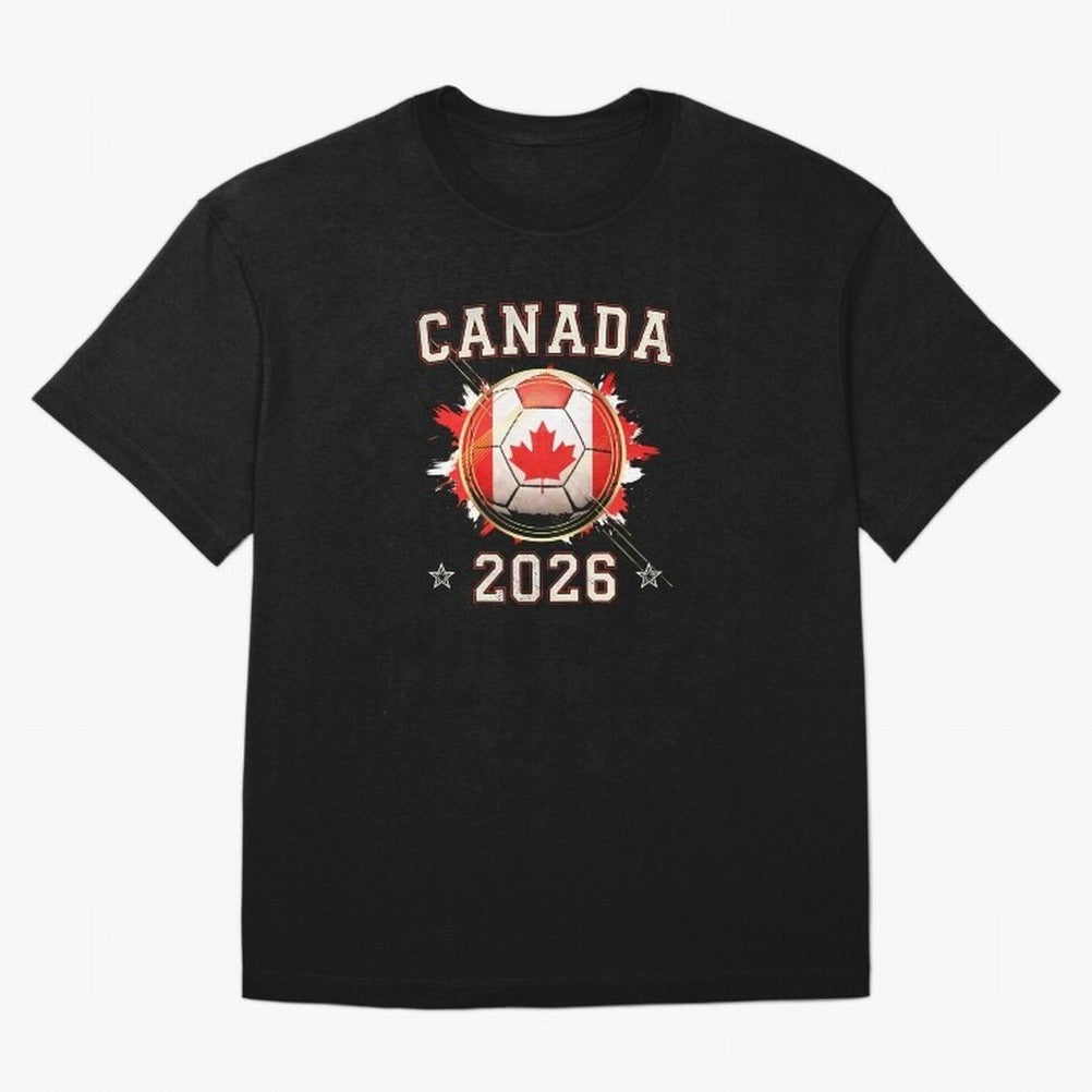 Front Print Canada Soccer World Cup 2026 - Canadian Fan Gift T-Shirt_84561562 Classic T-Shirt Celebrate Match Day Hype around FIFA World Cup 2026, Haaland, France and Portugal, Stadium Memories, Football Loyalty, International Chants and