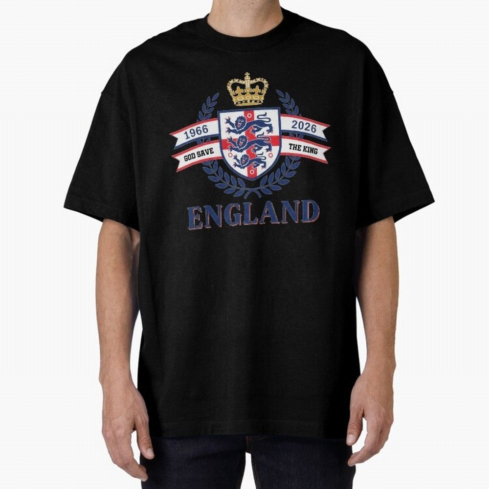 Royal England Football Spirit Classic T-Shirt Join the Countdown to FIFA World Cup 2026 USA Canada Mexico for Fans of Mbappe and England, Bringing Champion Mindset, Group Stage Buzz, Knockout Tension and Passionate Fan Culture; Made for Collectors