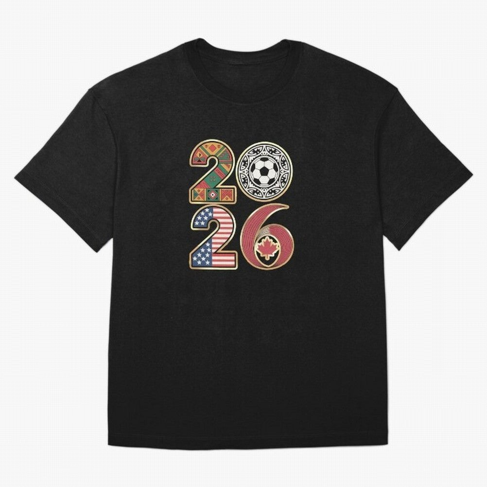 2026 Football Countries Design ¨C USA, Canada & Mexico Inspired Art Oversized T-Shirt Elevate FIFA World Cup 2026 Driven by CR7 and Messi, Brazil, Portugal and Argentina Energy, Stadium Chants, National Pride, Trophy Dreams and Unforgettable