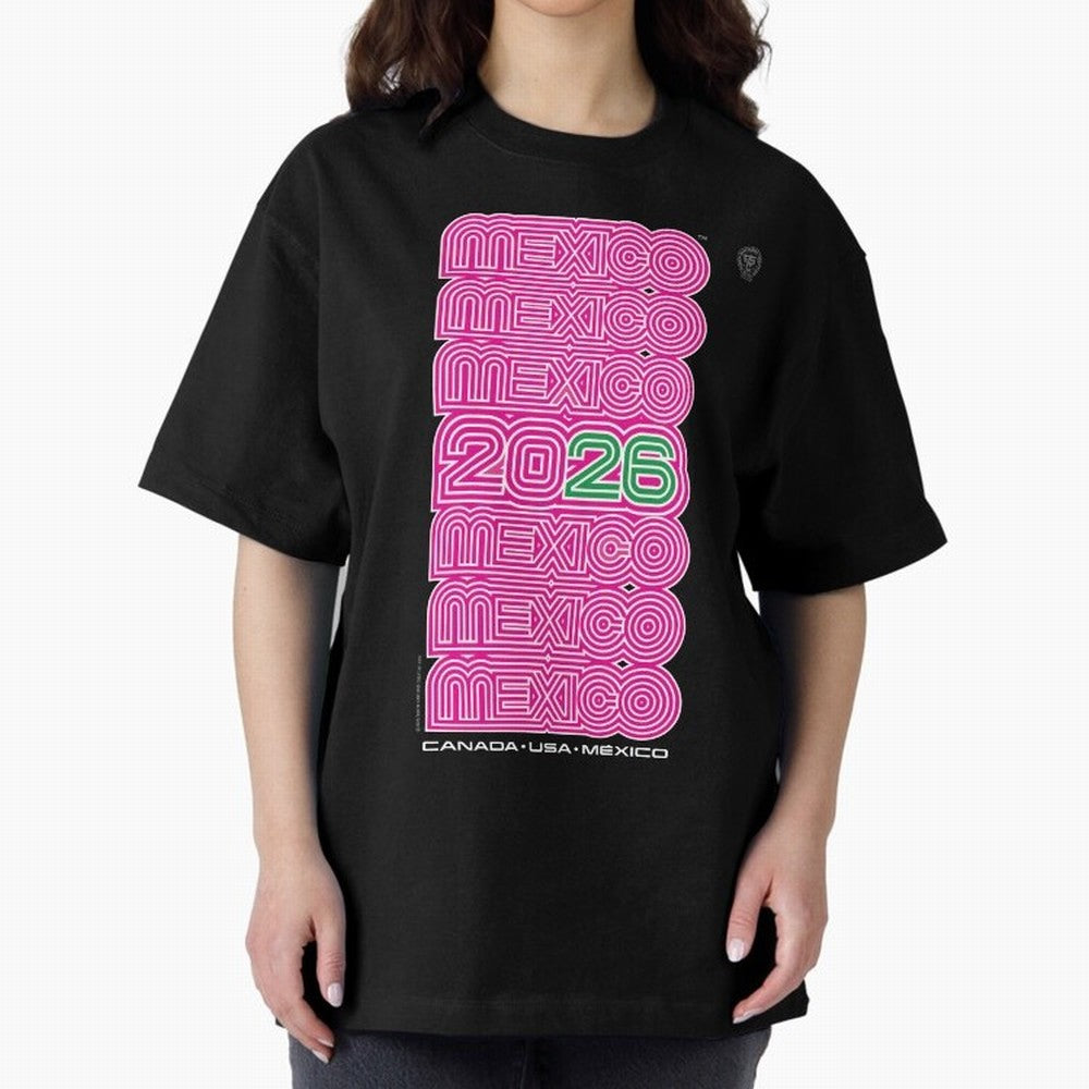 Mexico Retro Soccer 26 ¨C Canada USA Mexico 26¨C Bold Vintage Typography Oversized T-Shirt Show Match Day Excitement for FIFA World Cup 2026 Group Stage Spirit, Connected to Brazil, CR7, Classic Soccer Heritage, Championship Pressure, Fan Loyalty