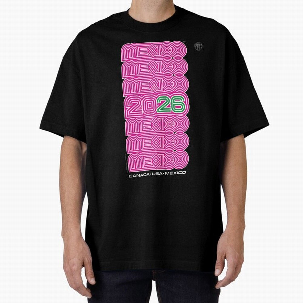 Mexico Retro Soccer 26 ¨C Canada USA Mexico 26¨C Bold Vintage Typography Oversized T-Shirt Show Match Day Excitement for FIFA World Cup 2026 Group Stage Spirit, Connected to Brazil, CR7, Classic Soccer Heritage, Championship Pressure, Fan Loyalty