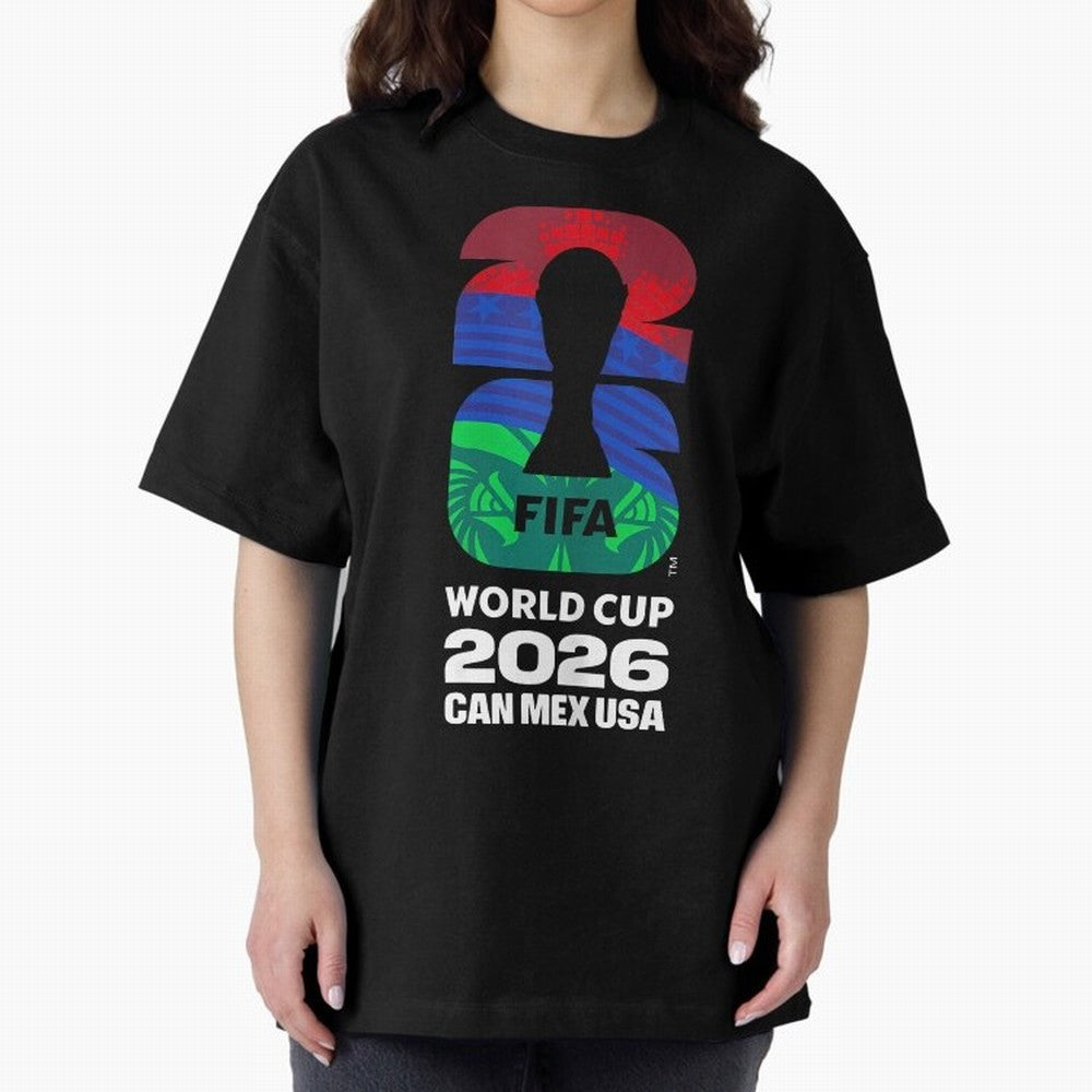 World Cup26 Host Country Logo Flags Oversized T-Shirt Bring Legendary Rivalry Energy to FIFA World Cup 2026 Built around Messi, Neymar and Mbappe, Netherlands Energy, Supporter Pride, Iconic Celebrations, Legendary Names and Global Match Day
