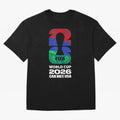 World Cup26 Host Country Logo Flags Oversized T-Shirt Bring Legendary Rivalry Energy to FIFA World Cup 2026 Built around Messi, Neymar and Mbappe, Netherlands Energy, Supporter Pride, Iconic Celebrations, Legendary Names and Global Match Day