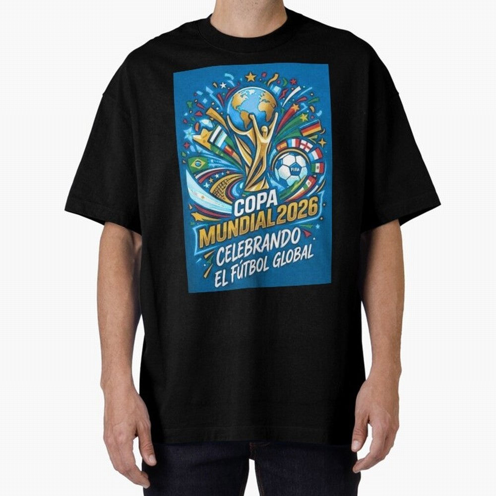 World Cup Oversized T-Shirt Turn Up for FIFA World Cup 2026 Group Stage for Fans of CR7 and Netherlands, Bringing Stadium Memories, Football Loyalty, International Chants and Championship Tradition; Perfect for People Who Love Argentina, Brazil,