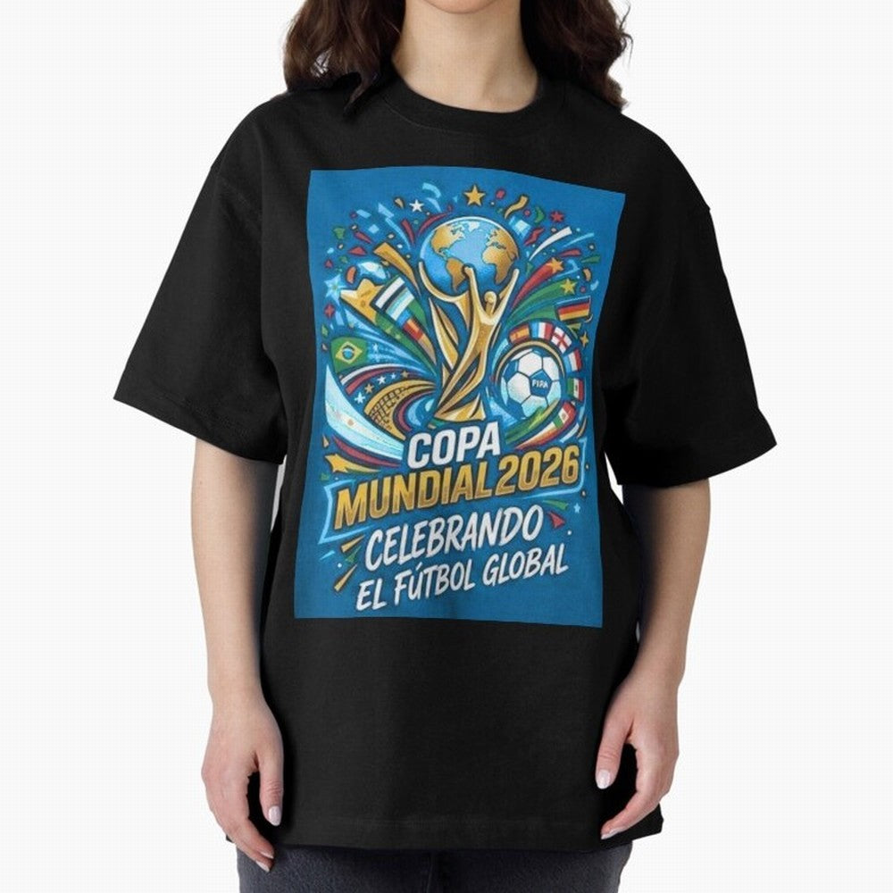 World Cup Oversized T-Shirt Turn Up for FIFA World Cup 2026 Group Stage for Fans of CR7 and Netherlands, Bringing Stadium Memories, Football Loyalty, International Chants and Championship Tradition; Perfect for People Who Love Argentina, Brazil,
