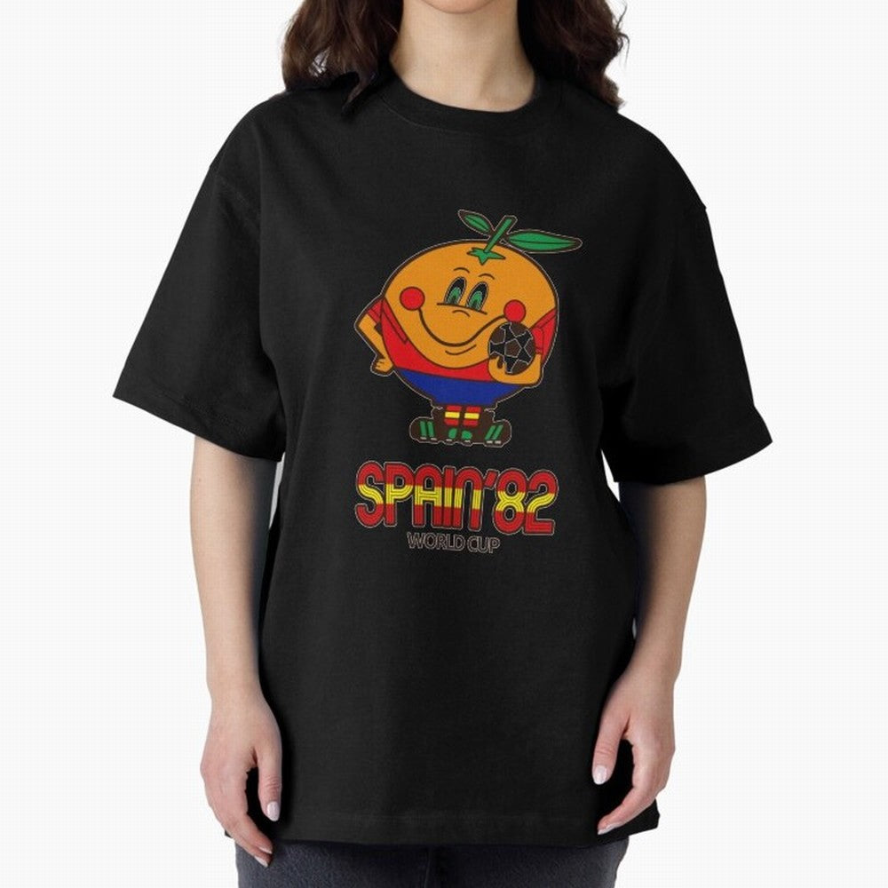 Spain 1982 World Cup- Soccer Oversized T-Shirt Bring Trophy Dreams to FIFA World Cup 2026 Built around Messi, CR7 and Mbappe, England and Germany Energy, Sports Nostalgia, International Competition, Famous Players and Unforgettable Victories;