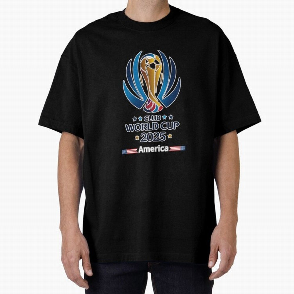 Club World Cup Oversized T-Shirt Honor the Football Icons of Global Football Passion for FIFA World Cup 2026, Celebrating Neymar, Haaland and Cristiano Ronaldo, Argentina, Goal Celebration Energy, Supporter Heritage, Football Icons and Worldwide