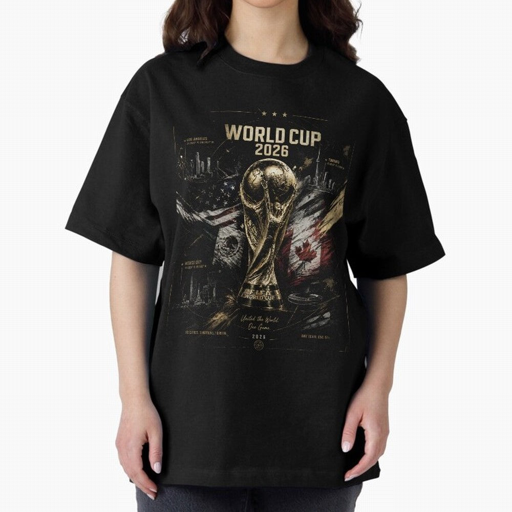 2026 FIFA World Cup Oversized T-Shirt Celebrate National Team Dreams in FIFA World Cup 2026 Group Stage Spirit, with Netherlands, CR7 and Messi, Supporter Pride, Iconic Celebrations, Legendary Names and Global Match Day Energy; Built for Supporters