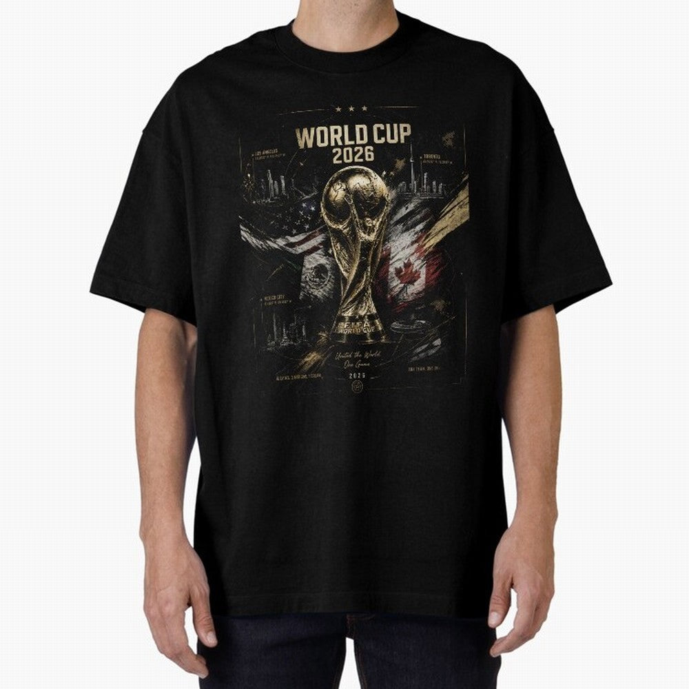 2026 FIFA World Cup Oversized T-Shirt Celebrate National Team Dreams in FIFA World Cup 2026 Group Stage Spirit, with Netherlands, CR7 and Messi, Supporter Pride, Iconic Celebrations, Legendary Names and Global Match Day Energy; Built for Supporters