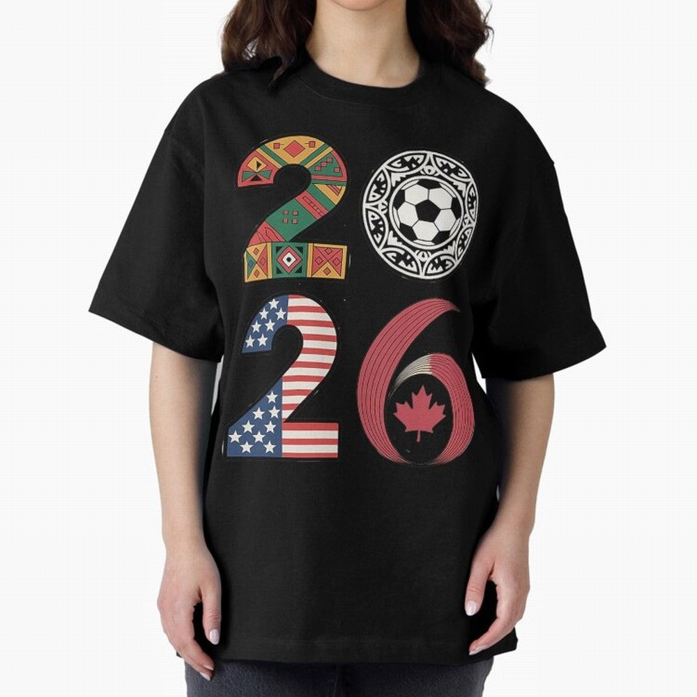 2026 Football Countries Oversized T-Shirt Refresh FIFA World Cup 2026 Driven by Messi and Cristiano Ronaldo, Portugal Energy, Classic Soccer Heritage, Championship Pressure, Fan Loyalty and International Pride; Ideal for Football Dads, Football