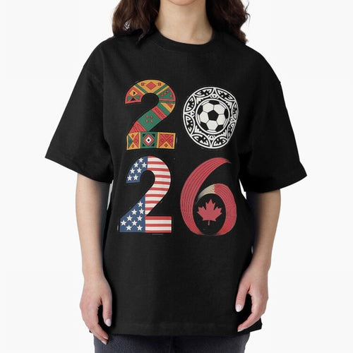 2026 Football Countries Design Usa Canada Mexico Inspired Oversized T-Shirt Create FIFA World Cup 2026 USA Canada Mexico for Fans of Messi and Germany, Bringing Football Festival Excitement, Trophy Ambitions, Country Rivalries and Star Player Buzz;