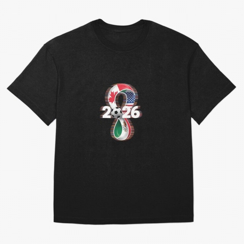 Usa Canada Mexico Soccer Football 2026 Oversized T-Shirt Bring Trophy Dreams to FIFA World Cup 2026 Spirit, Capturing Netherlands, Messi, Neymar and Mbappe, Supporter Pride, Iconic Celebrations, Legendary Names and Global Match Day Energy; Perfect