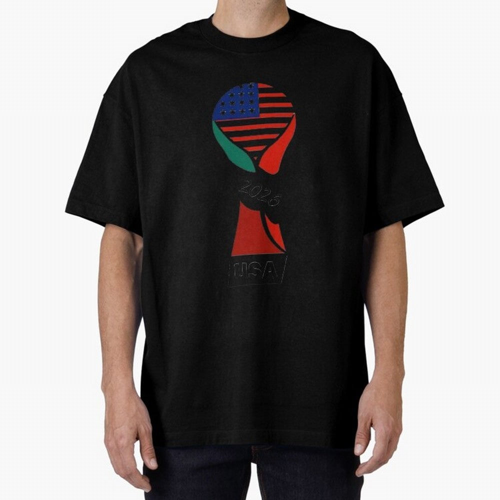 T-shirt usa FIFA world 2026 Oversized T-Shirt Experience FIFA World Cup 2026 Group Stage Spirit, Made for Argentina and Brazil, Cristiano Ronaldo, Haaland and CR7, Football History, Final Match Energy, Crowd Noise and Once in a Lifetime Moments;