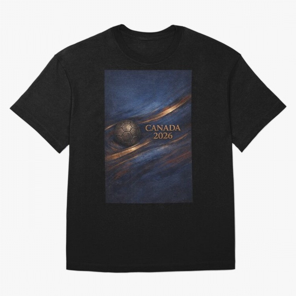 Canada 2026 Soccer Inspired Design Oversized T-Shirt Make Your Look Match FIFA World Cup 2026 Group Stage Featuring CR7, Spain Energy, Soccer Culture, Superstar Moments, National Team Dreams and Competitive Fire; Perfect for Supporters Who Want