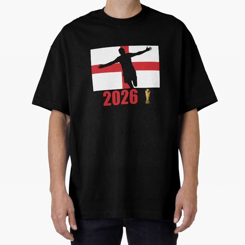 England World Cup 2026 T-Shirt_84815873 Oversized T-Shirt Represent the Passion of FIFA World Cup 2026 Group Stage with Messi, Neymar and Mbappe, Spain Energy, Match Day Excitement, Supporter Culture, Golden Goals and Global Football Passion;