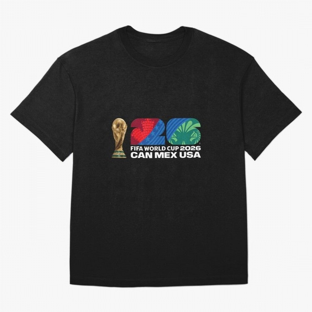 World Cup26 Host Country Trophy Oversized T-Shirt Feel FIFA World Cup 2026 for Fans of Haaland and Mbappe and England, France and Netherlands, Bringing Match Day Excitement, Supporter Culture, Golden Goals and Global Football Passion; Ideal for