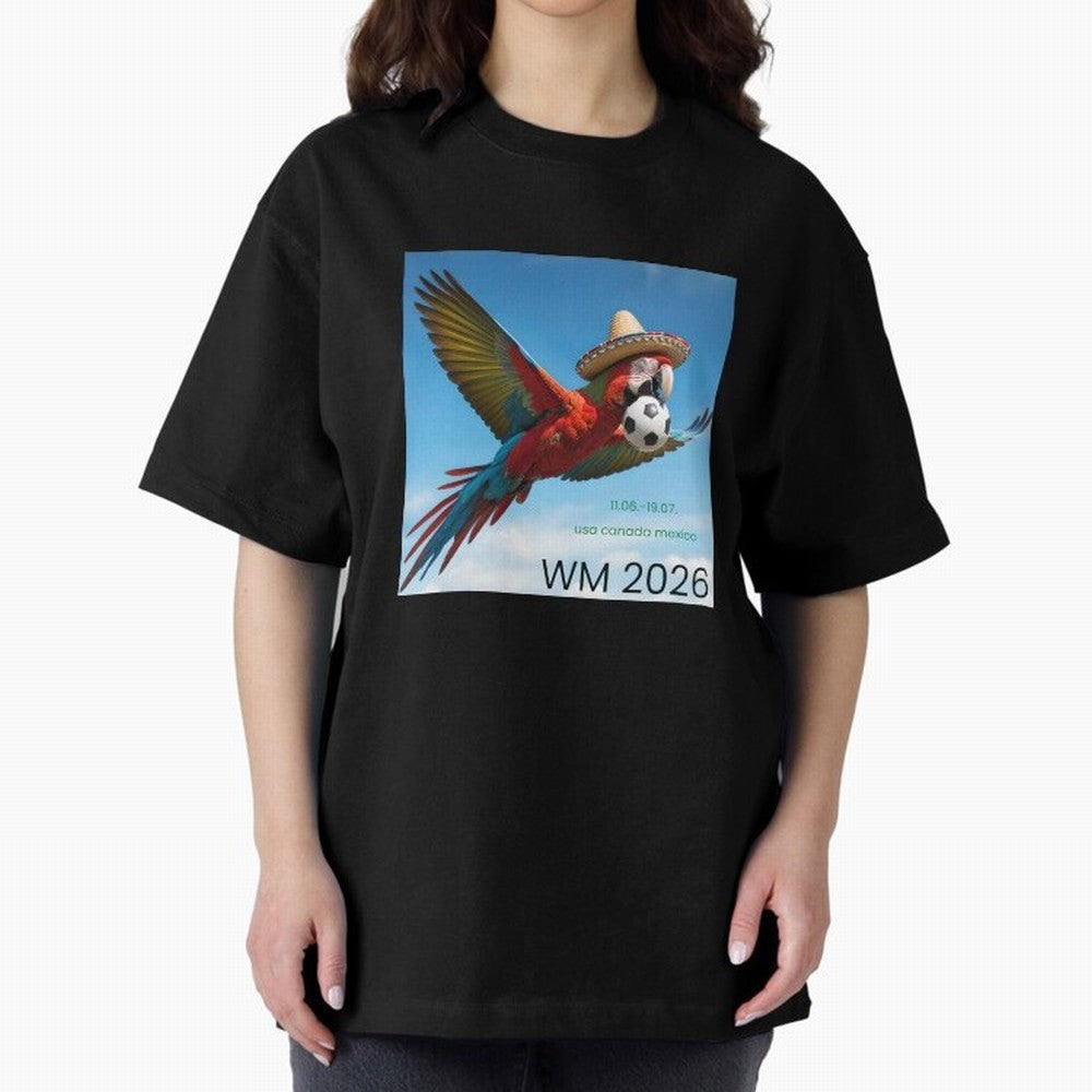 2026 World Cup USA Canada Mexico Oversized T-Shirt Keep the Legacy of FIFA World Cup 2026 Spirit, Filled with England and Germany, Messi, Neymar and Mbappe, Football Passion, Legendary Performances, Festival Vibes and Supporter Community; Ideal for