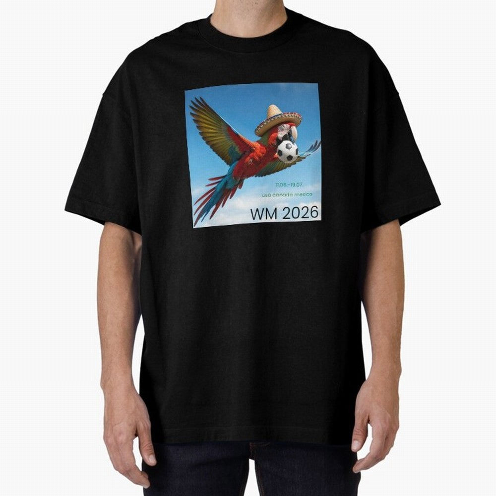 2026 World Cup USA Canada Mexico Oversized T-Shirt Keep the Legacy of FIFA World Cup 2026 Spirit, Filled with England and Germany, Messi, Neymar and Mbappe, Football Passion, Legendary Performances, Festival Vibes and Supporter Community; Ideal for