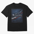 USA 2026 Soccer Design Inspired Oversized T-Shirt Turn Every Weekend Toward the FIFA World Cup 2026 USA Canada Mexico Journey through Neymar, Haaland and Cristiano Ronaldo Highlights, Brazil, Portugal and Argentina Pride, Goal Celebration Energy,