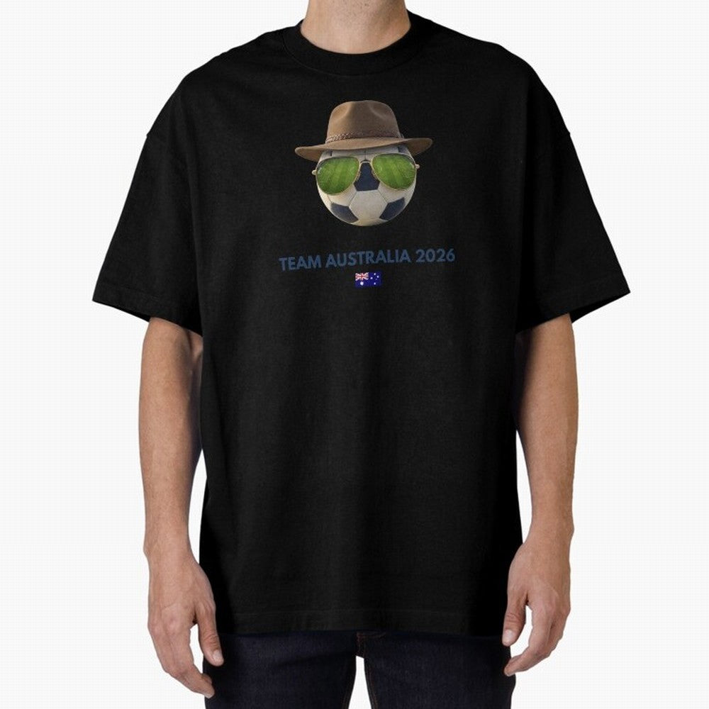 Soccer Fan Gear: Team Australia 2026 Oversized T-Shirt Keep the Match Day Mood of the FIFA World Cup 2026 USA Canada Mexico Journey through CR7 Highlights, England Pride, Classic Soccer Heritage, Championship Pressure, Fan Loyalty and International