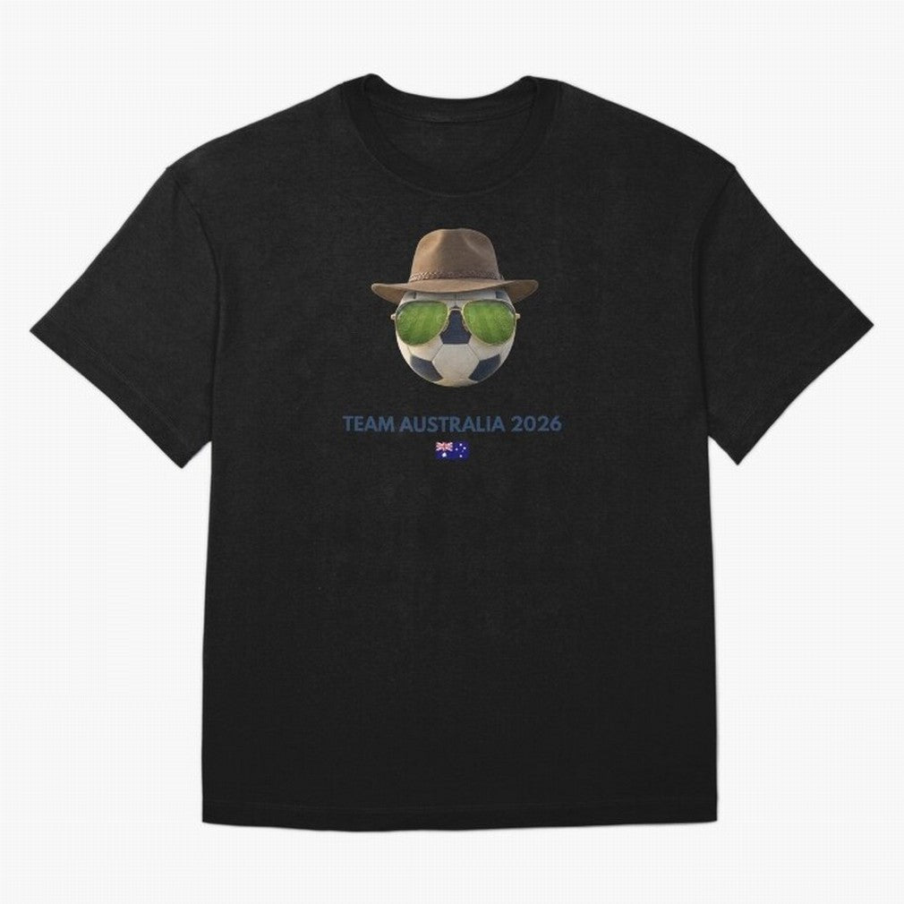 Soccer Fan Gear: Team Australia 2026 Oversized T-Shirt Keep the Match Day Mood of the FIFA World Cup 2026 USA Canada Mexico Journey through CR7 Highlights, England Pride, Classic Soccer Heritage, Championship Pressure, Fan Loyalty and International