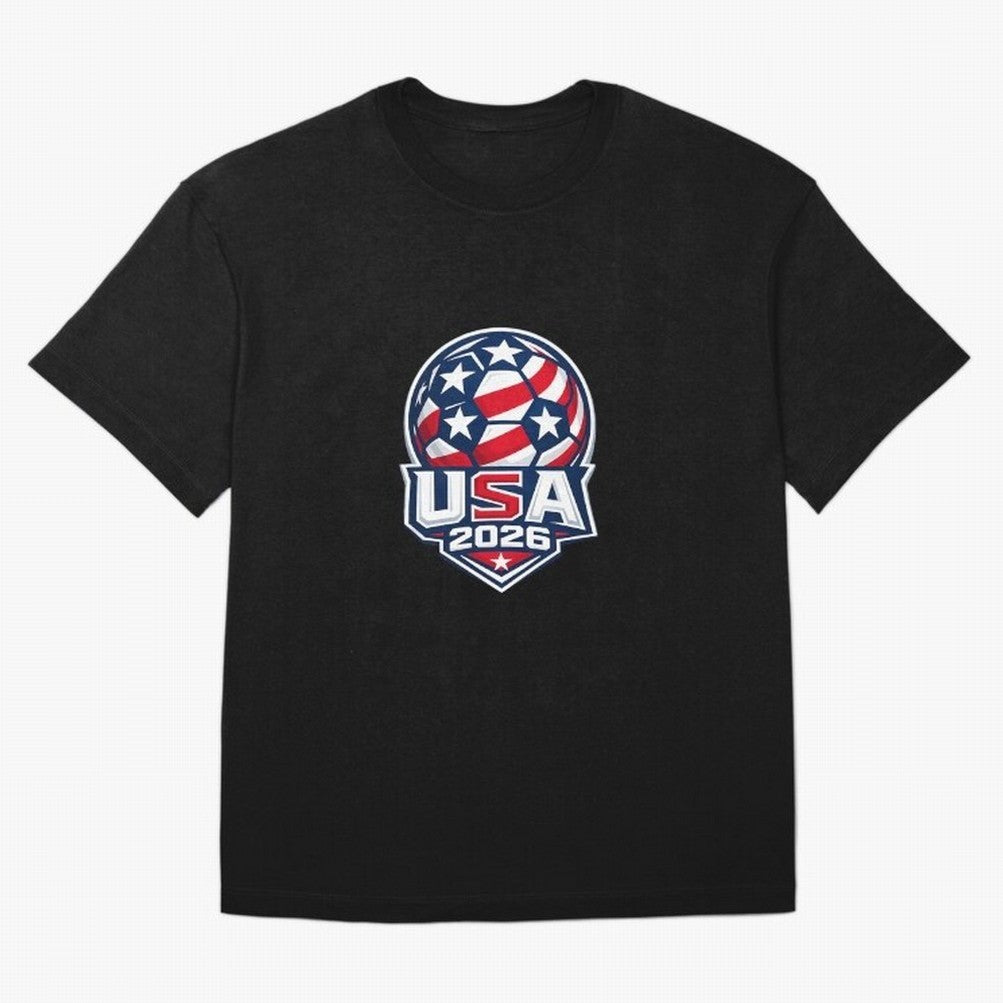 Usa 2026 World Cup - Star Spangled Soccer - American Host Fan Oversized T-Shirt Honor Champions and Dreams in FIFA World Cup 2026 Group Stage Inspired by Messi, Argentina and Brazil Energy, Football History, Final Match Energy, Crowd Noise and Once