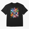 2026 Soccer World USA Flag Burst Fan Tee Oversized T-Shirt Bring Champion Energy into FIFA World Cup 2026 for Fans of CR7 and Spain and Netherlands, Bringing Retro Football Energy, Iconic Rivalries, Trophy Chase Drama and Stadium Atmosphere; Great