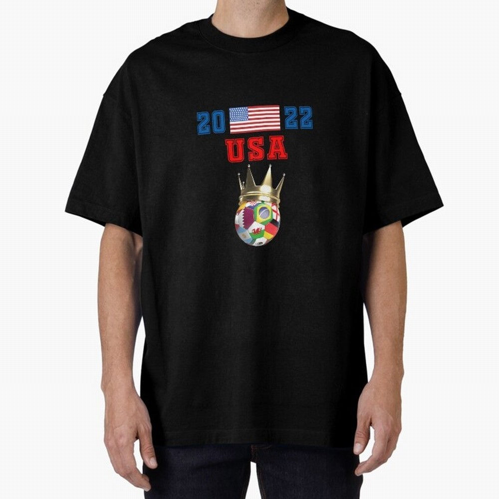 Usa World Cup Jersey 2022 Oversized T-Shirt Bring Champion Energy into the FIFA World Cup 2026 Group Stage Journey through Messi, Neymar and Mbappe Highlights, France Pride, Stadium Memories, Football Loyalty, International Chants and Championship