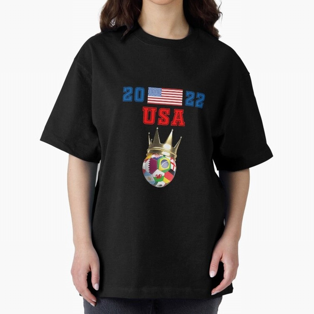 Usa World Cup Jersey 2022 Oversized T-Shirt Bring Champion Energy into the FIFA World Cup 2026 Group Stage Journey through Messi, Neymar and Mbappe Highlights, France Pride, Stadium Memories, Football Loyalty, International Chants and Championship