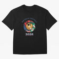 United By Football 2026 Oversized T-Shirt Represent the Passion of Global Football Passion for FIFA World Cup 2026, with Messi, CR7 and Mbappe, Brazil, Vintage Soccer Flavor, Modern Football Stars, National Flags and Final Night Emotion; Ideal for