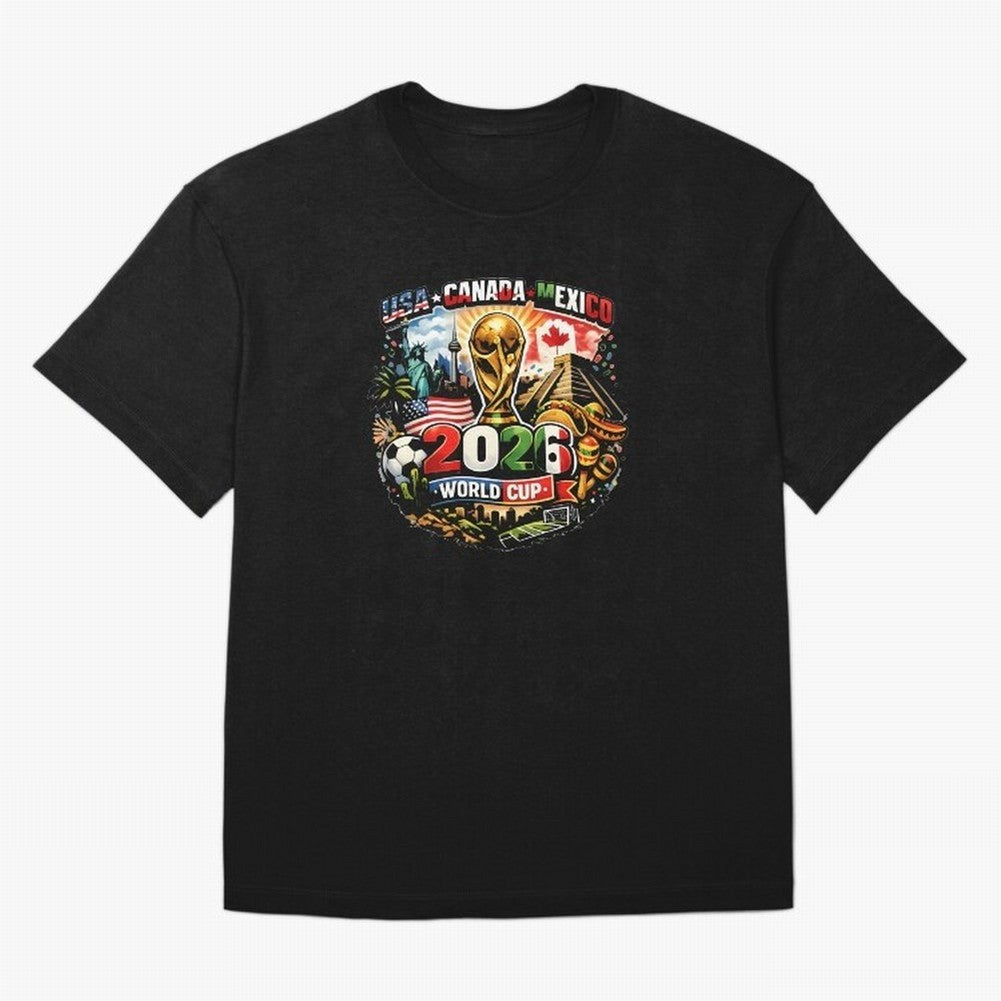 World Cup 2026 Funny Soccer Tournament 2026 T-Shirt_88656674 Oversized T-Shirt Show Match Day Excitement for Global Football Passion for FIFA World Cup 2026, Connected to Haaland, Germany, Football History, Final Match Energy, Crowd Noise and Once