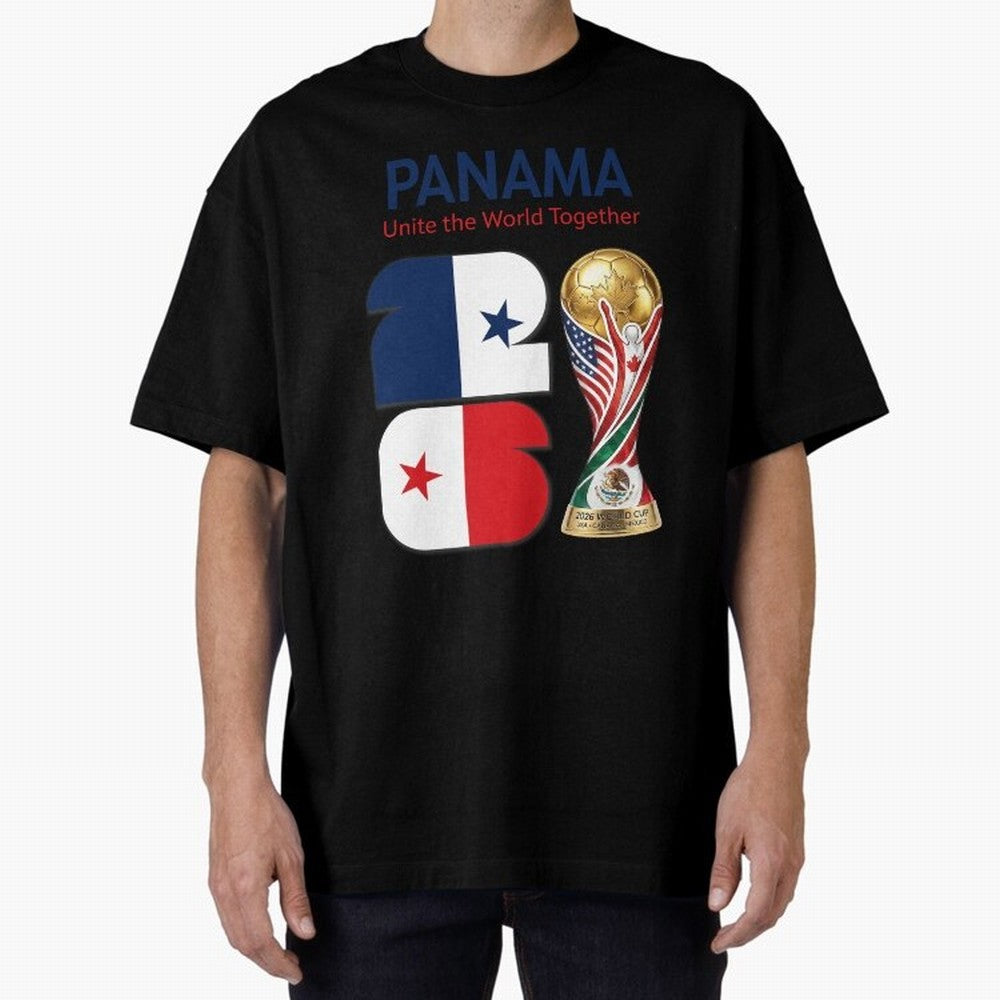 World Cup 2026, IMG 026, PANAMA 001 Oversized T-Shirt Support Match Day Hype around FIFA World Cup 2026 USA Canada Mexico, Cristiano Ronaldo, Haaland and CR7, France and Portugal, Champion Mindset, Group Stage Buzz, Knockout Tension and Passionate