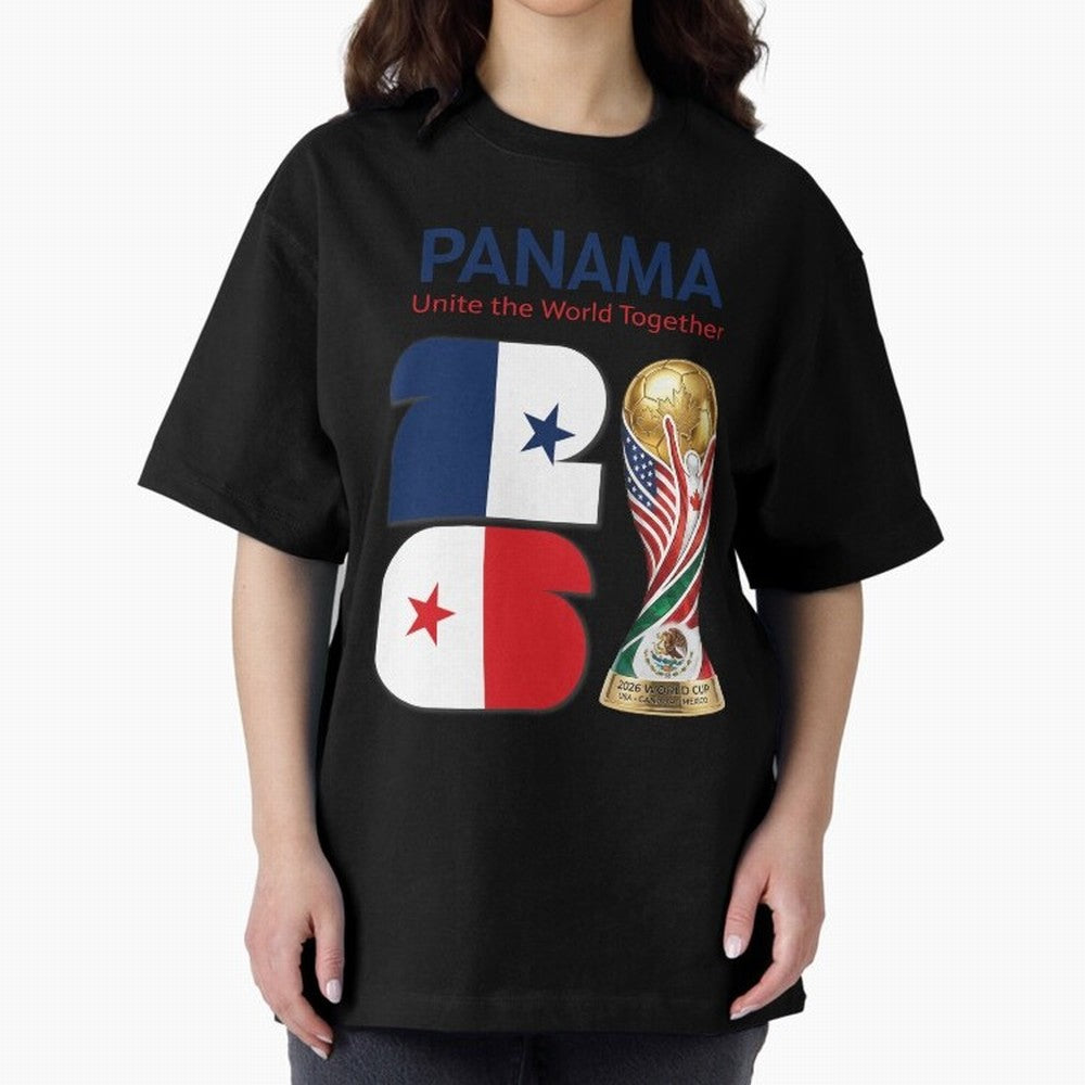World Cup 2026, IMG 026, PANAMA 001 Oversized T-Shirt Support Match Day Hype around FIFA World Cup 2026 USA Canada Mexico, Cristiano Ronaldo, Haaland and CR7, France and Portugal, Champion Mindset, Group Stage Buzz, Knockout Tension and Passionate