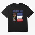 France World Cup 2026 Soccer - FRA 26 Blue White Red Oversized T-Shirt Honor the Beautiful Game during Global Football Passion for FIFA World Cup 2026 USA Canada Mexico, Centered on Haaland and Mbappe, Argentina and Brazil, Football Festival