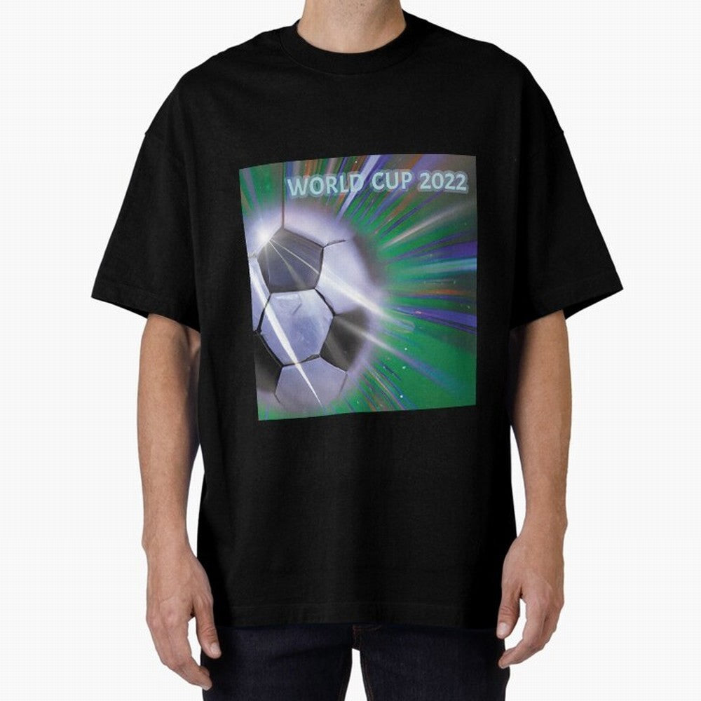 World Cup 2022 Oversized T-Shirt Represent Fans Who Live for the FIFA World Cup 2026 Journey through Messi, CR7 and Mbappe Highlights, Argentina, France and Brazil Pride, Football Passion, Legendary Performances, Festival Vibes and Supporter