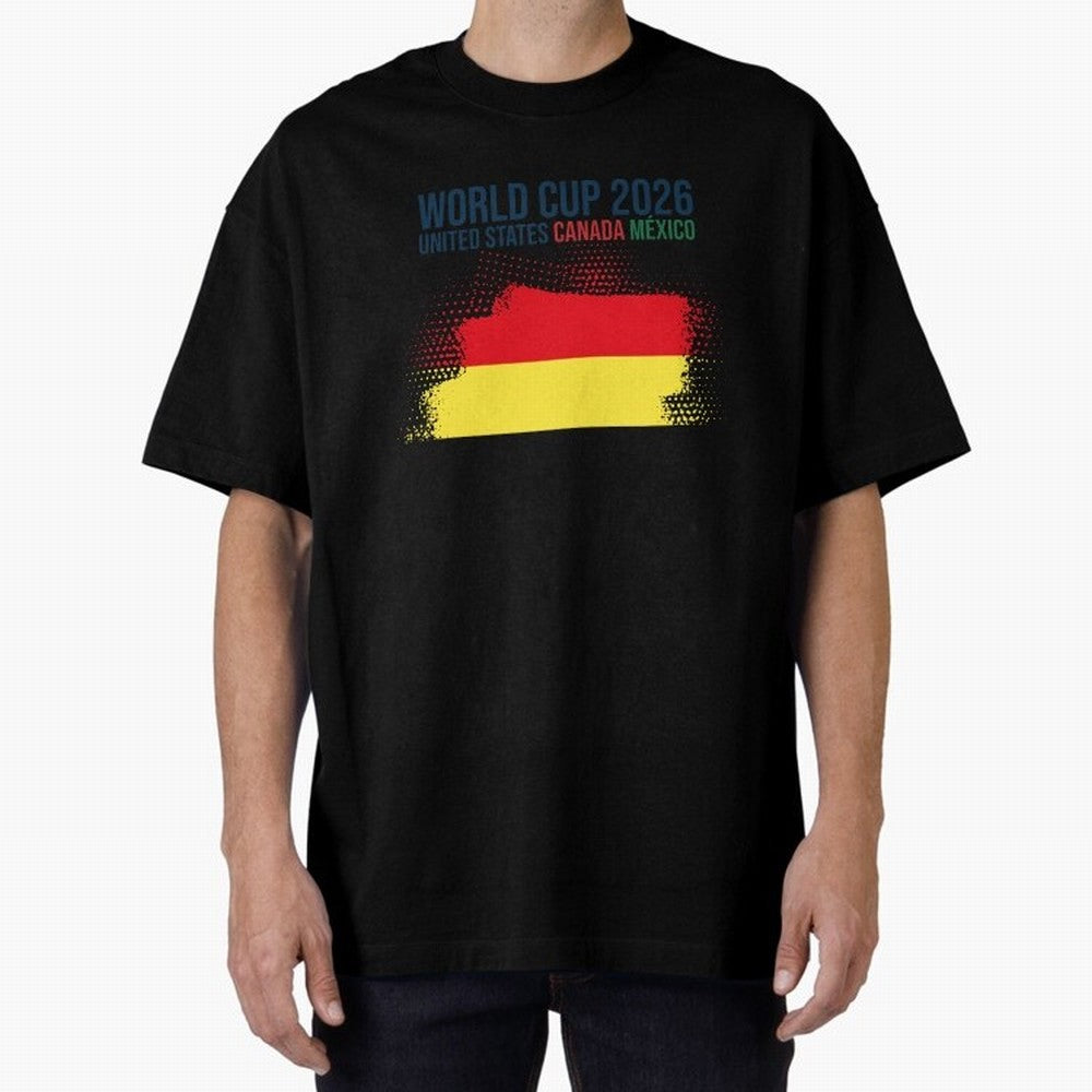 BELGIUM WORLD CUP 2026 Oversized T-Shirt Celebrate Global Passion for the FIFA World Cup 2026 USA Canada Mexico Journey through Neymar Highlights, Spain and Netherlands Pride, Football Festival Excitement, Trophy Ambitions, Country Rivalries and