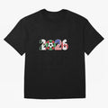 North American Soccer Spirit Team 2026 T-Shirt_82770209 Oversized T-Shirt Bring the FIFA World Cup 2026 USA Canada Mexico Journey through Messi, Neymar and Mbappe Highlights, Spain and Netherlands Pride, Global Supporter Spirit, Legendary Goals,