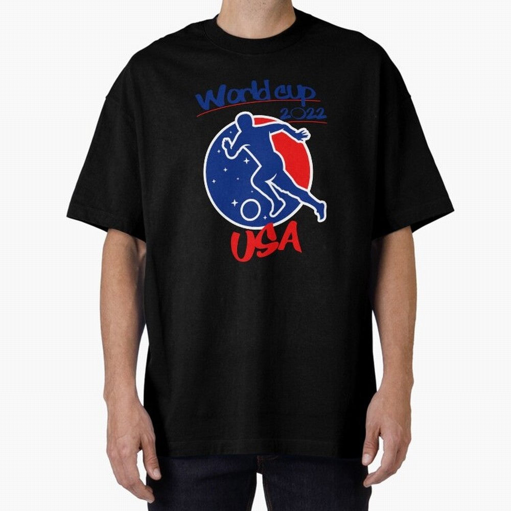 USA World Cup 2022 Oversized T-Shirt Stand Out with Spirit from Match Day Hype around FIFA World Cup 2026 Group Stage, Cristiano Ronaldo, Haaland and CR7, Germany, Sports Nostalgia, International Competition, Famous Players and Unforgettable