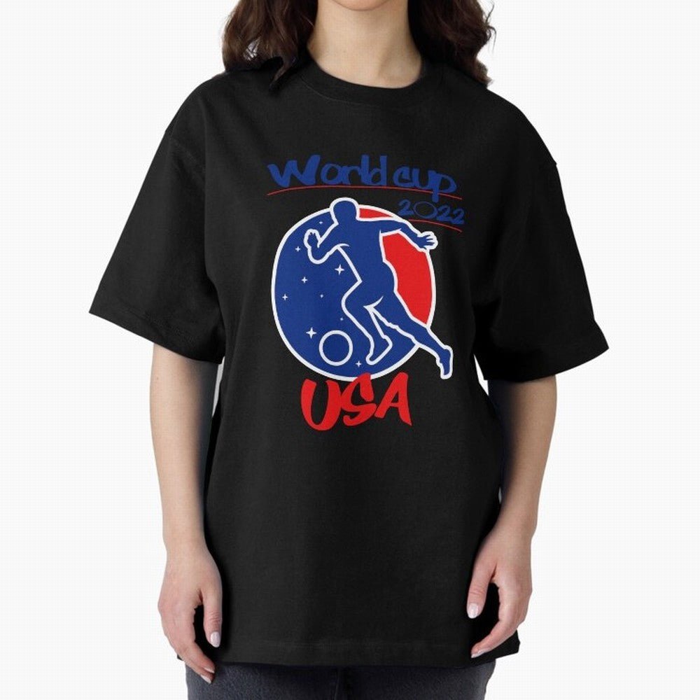 USA World Cup 2022 Oversized T-Shirt Stand Out with Spirit from Match Day Hype around FIFA World Cup 2026 Group Stage, Cristiano Ronaldo, Haaland and CR7, Germany, Sports Nostalgia, International Competition, Famous Players and Unforgettable