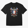France World Cup 2026 Football Heritage - Les Bleus Crest Oversized T-Shirt Bring Supporter Culture to FIFA World Cup 2026 Spirit, Celebrating England, France and Netherlands, Messi, Tournament Hype, Historic Matchups, Family Viewing Parties and