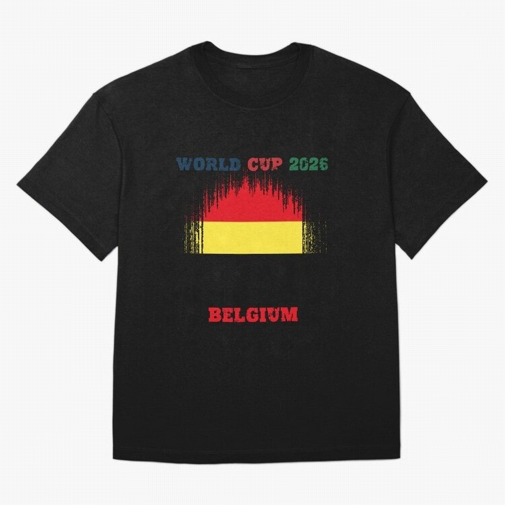 BELGIUM WORLD CUP 2026 Oversized T-Shirt Celebrate the Stars of Global Football Passion for FIFA World Cup 2026, Filled with Neymar, Haaland and Cristiano Ronaldo, England and Germany, Champion Mindset, Group Stage Buzz, Knockout Tension and