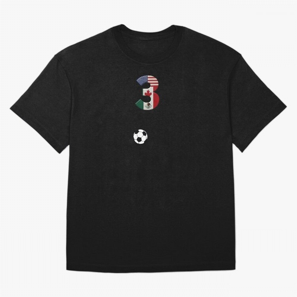 World Cup 2026 Host Nations Oversized T-Shirt Bring World Football Passion into Global Football Passion for FIFA World Cup 2026, Celebrating CR7 and Messi, Argentina and Brazil, Football Passion, Legendary Performances, Festival Vibes and Supporter
