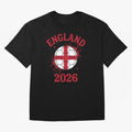 England World Cup 2026 football supporter| St George Cross Football Oversized T-Shirt Mark FIFA World Cup 2026 Group Stage for Fans of Mbappe and Argentina, France and Brazil, Bringing Champion Mindset, Group Stage Buzz, Knockout Tension and