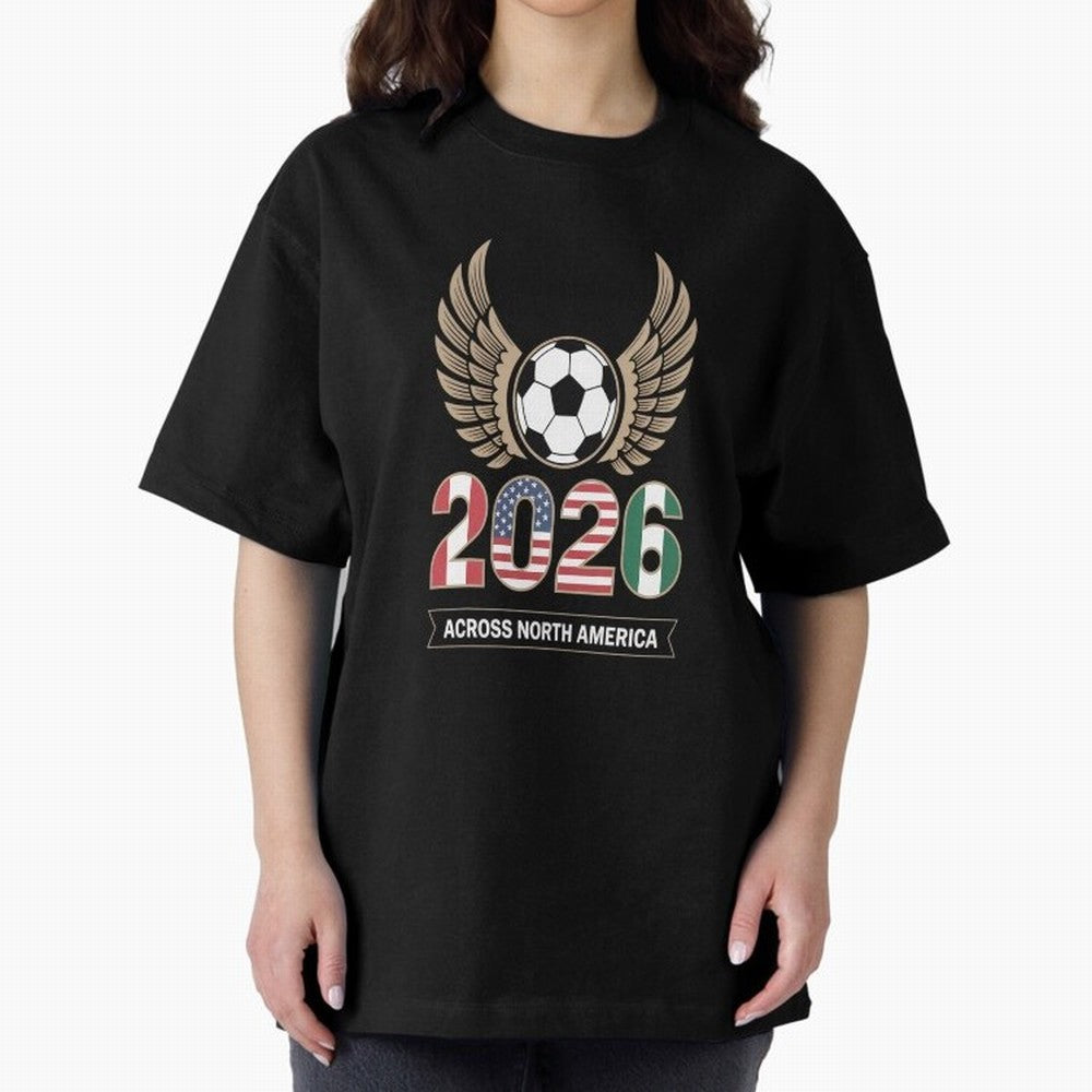 USA Mexi Cana Player 2026 Boys Kids Men Women Teen USA 2026 Oversized T-Shirt Represent Fans Who Live for Global Football Passion for FIFA World Cup 2026 Group Stage, Made for Haaland and Mbappe, Germany, Football History, Final Match Energy, Crowd