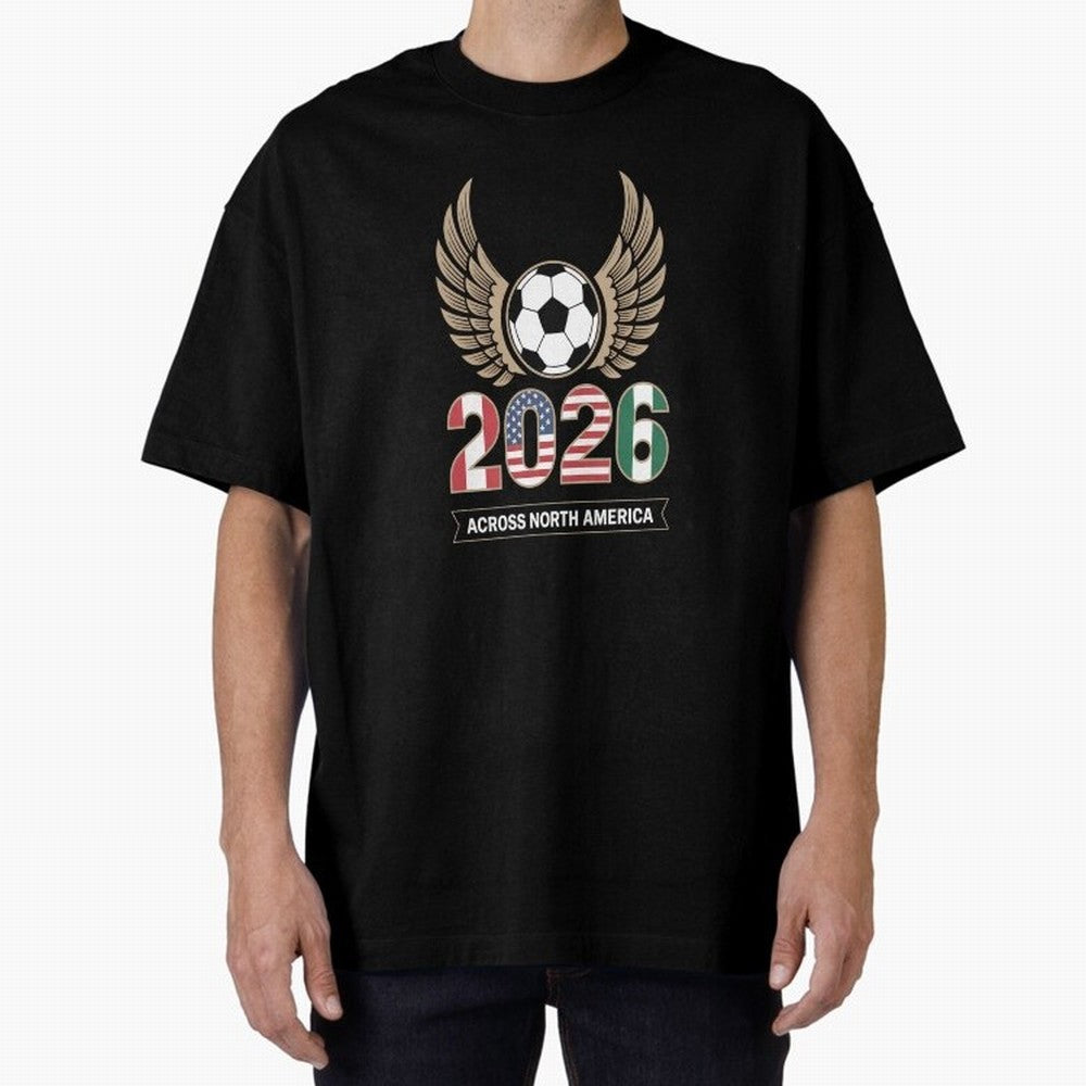 USA Mexi Cana Player 2026 Boys Kids Men Women Teen USA 2026 Oversized T-Shirt Represent Fans Who Live for Global Football Passion for FIFA World Cup 2026 Group Stage, Made for Haaland and Mbappe, Germany, Football History, Final Match Energy, Crowd