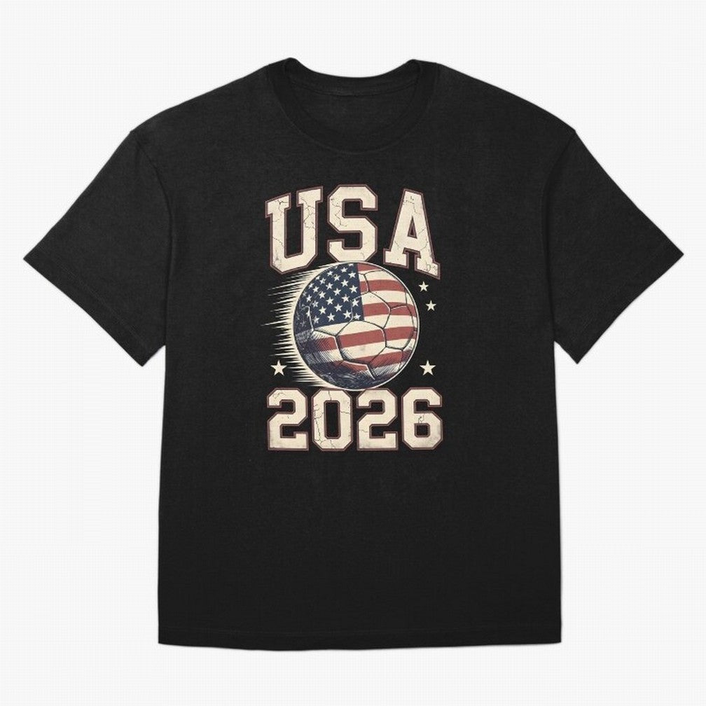USA 2026 World Cup Soccer Oversized T-Shirt Refresh Global Football Passion for FIFA World Cup 2026, Highlighting CR7 and Messi, France, Champion Mindset, Group Stage Buzz, Knockout Tension and Passionate Fan Culture; Made for Collectors Who Enjoy