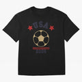 USA Soccer Fan 2026 Jersey Style Design Oversized T-Shirt Fuel Your Fan Pride for Global Football Passion for FIFA World Cup 2026, Featuring Messi and Cristiano Ronaldo, France, Football History, Final Match Energy, Crowd Noise and Once in a